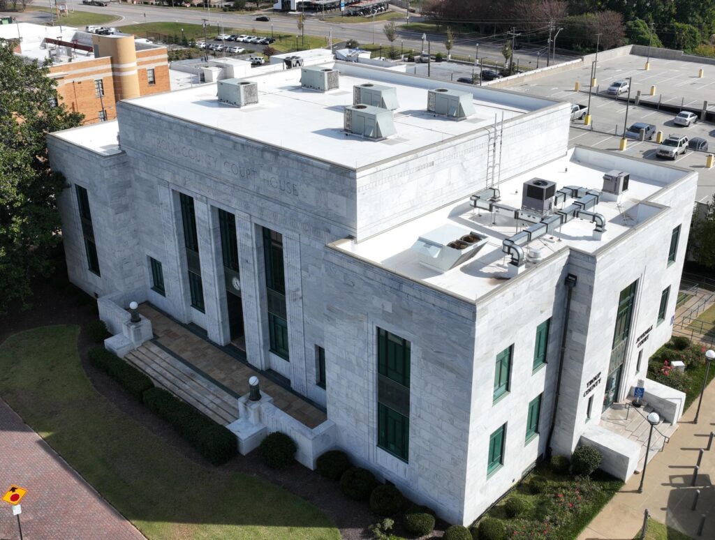 white courthouse building